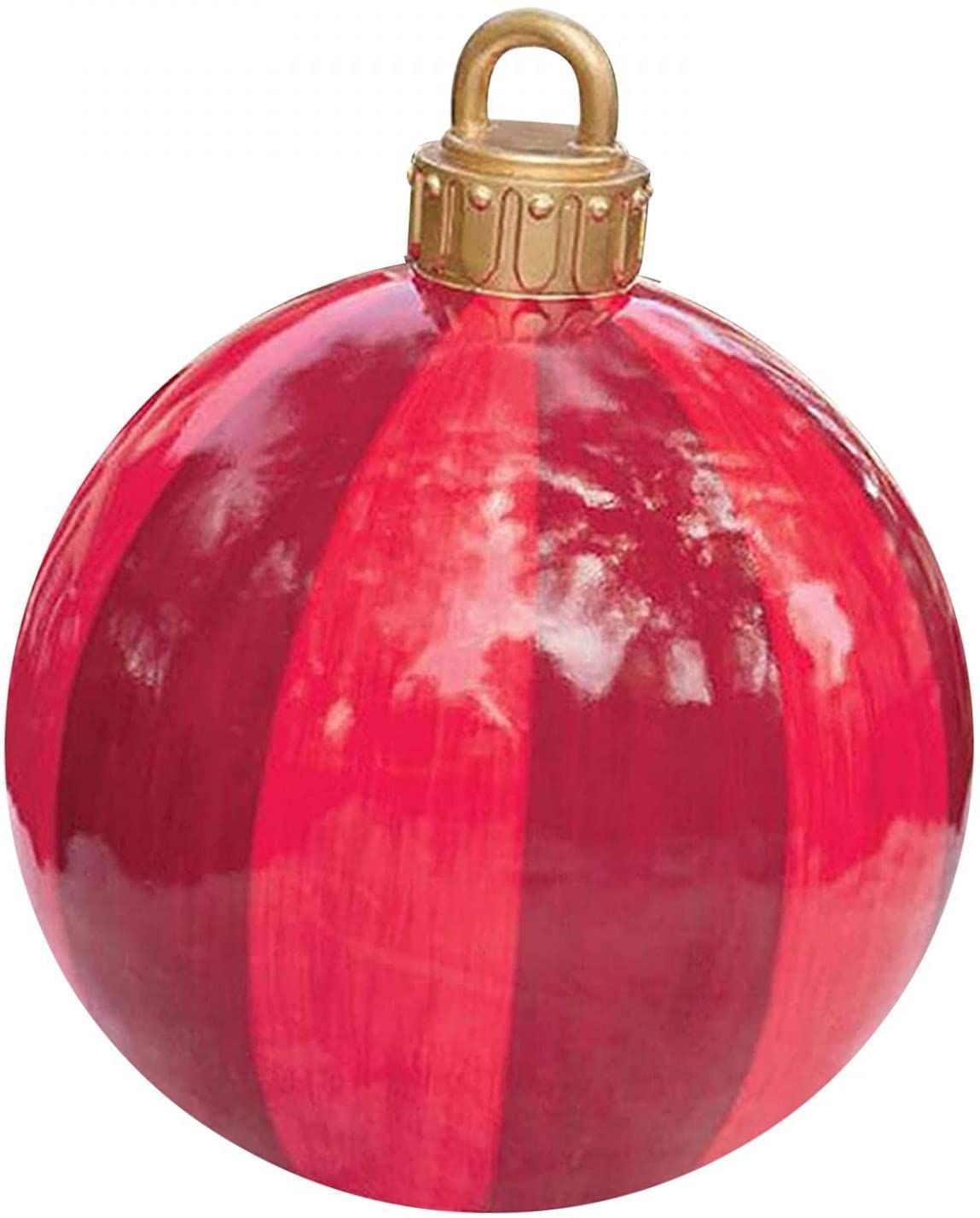23.6 Inch Christmas Inflatable Decorated Ball Xmas Outdoor Ornament Holiday Decoration