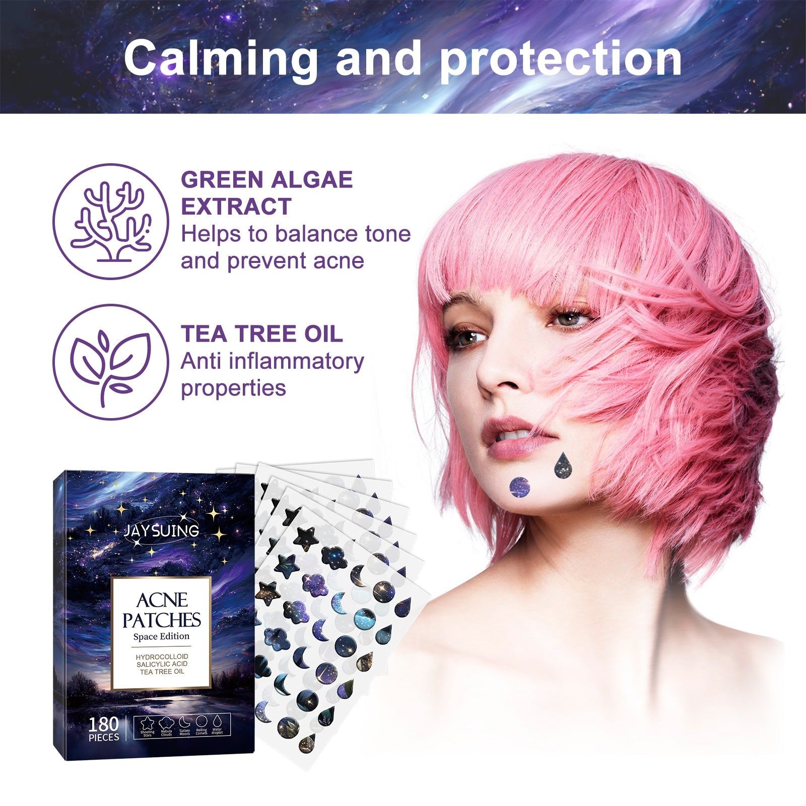 Clear Acne Patches with Salicylic Acid, Waterproof, Fast Healing, Acne Treatment ,180pcs