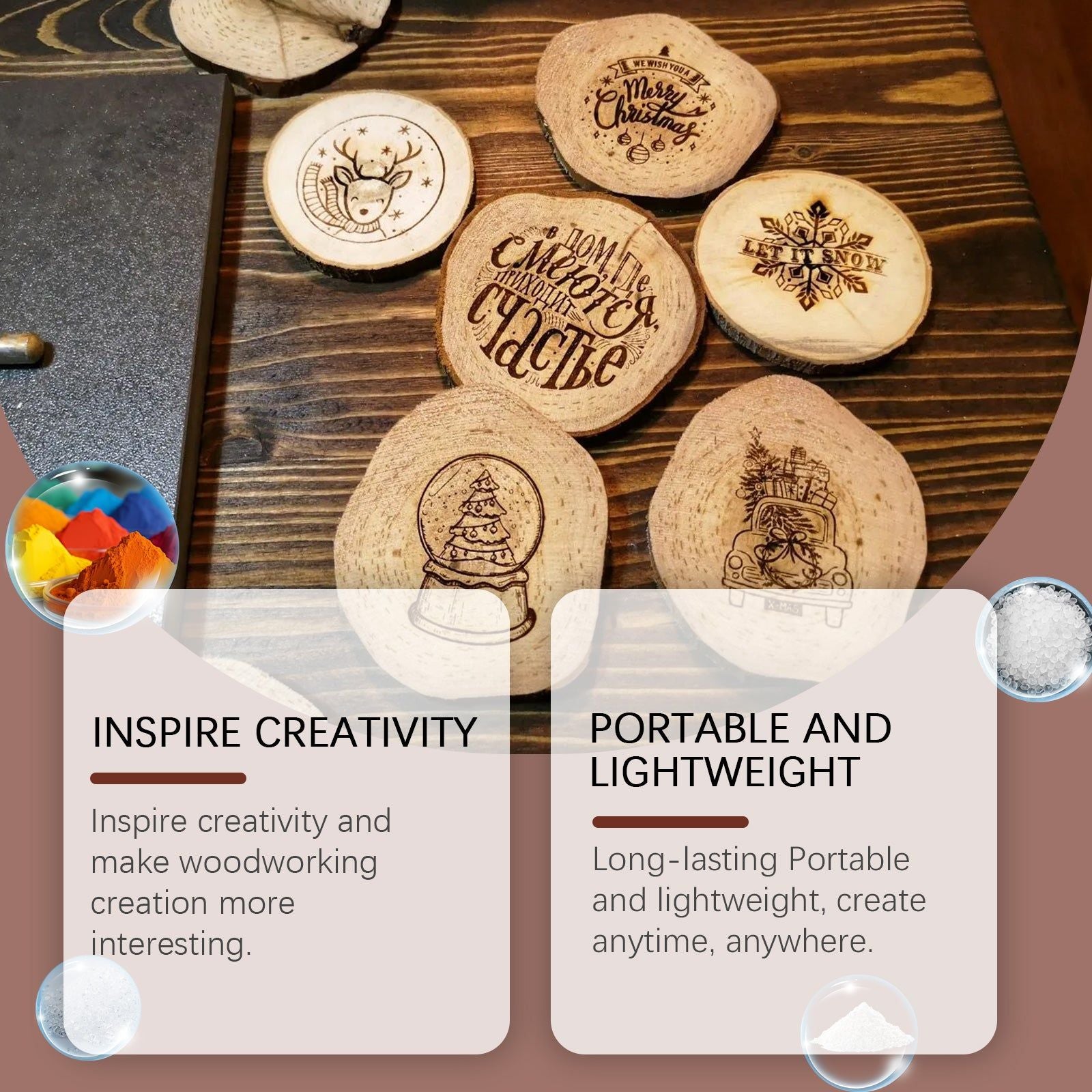 Create Stunning Wood Art with Our Portable Woodworking Burner Pen, Easy DIY Design Tool ,3 pieces