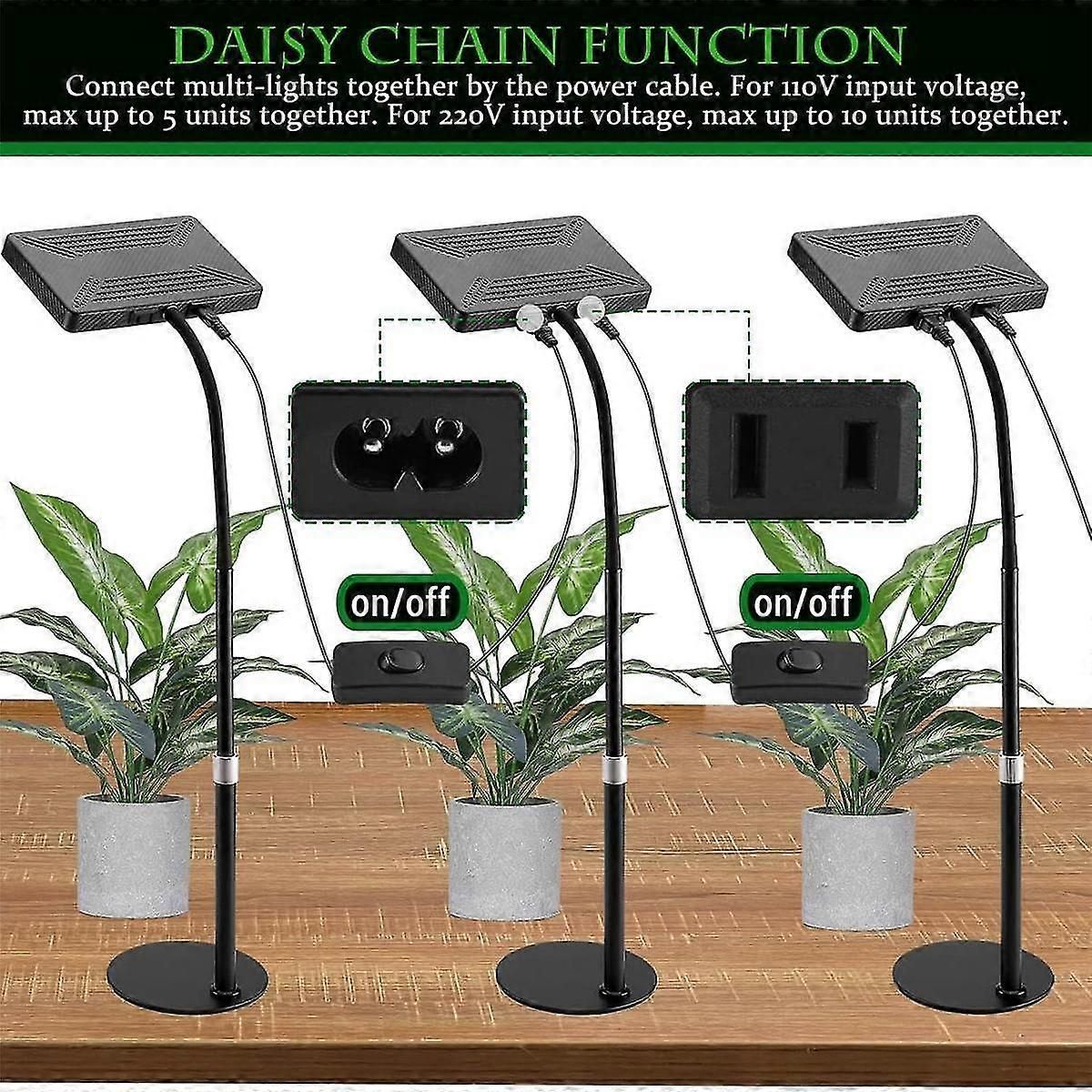 Table Top Grow Light 200w, Desk Grow Lights For Indoor Plants, Uv-ir Full Spectrum Plant Growing Lamp Height Adjustable zxin