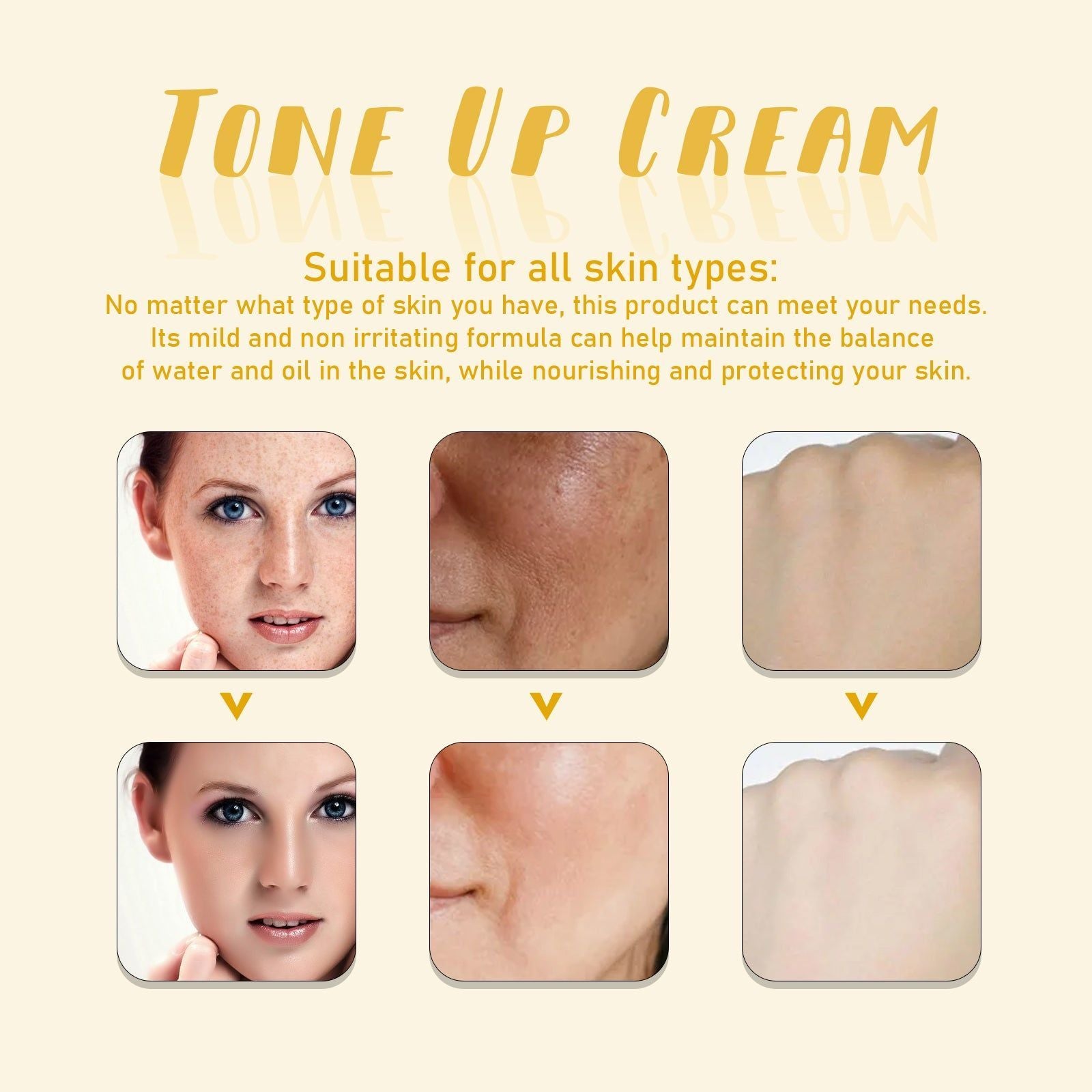 Brightening Cream for Glowing Skin, Improve Blemishes, Hydrating, Non-Greasy, Instant Radiance ,50g