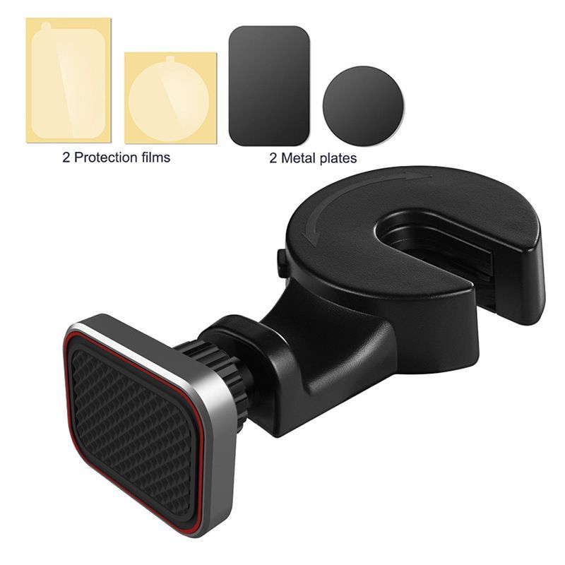 Magnetic Phone Holder Rotatable Universal Phone Mount For Car Headrest