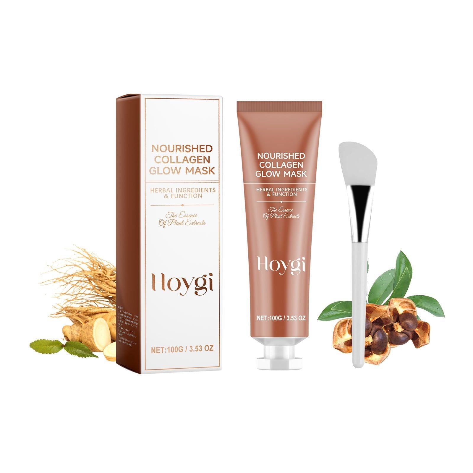 Collagen Peel-Off Mask for Brightening, Hydrating, Lighten Skin Tone, Soft & Smooth ,1set