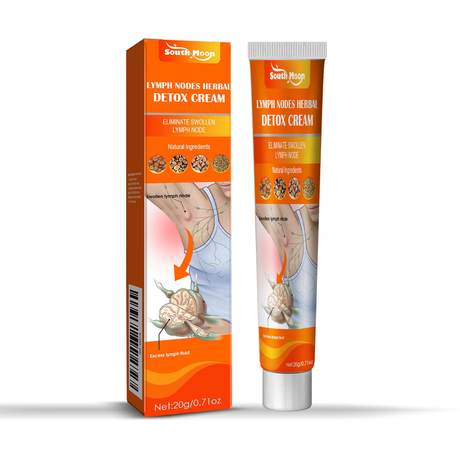 Body Cream for Subcutaneous Massage, Relieve Swelling Pain, Natural Moisturizer ,20g