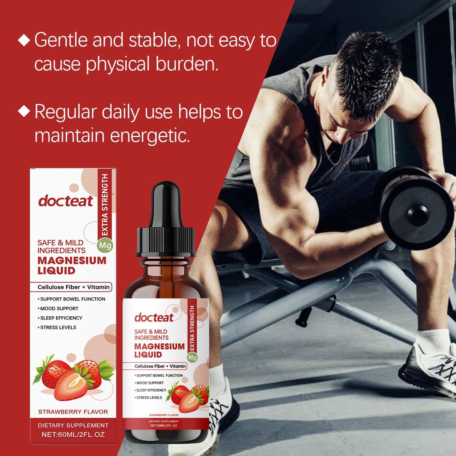 Boost Vitality with Magnesium Glycinate, Natural Body Care for Focus and Comfort ,60ml