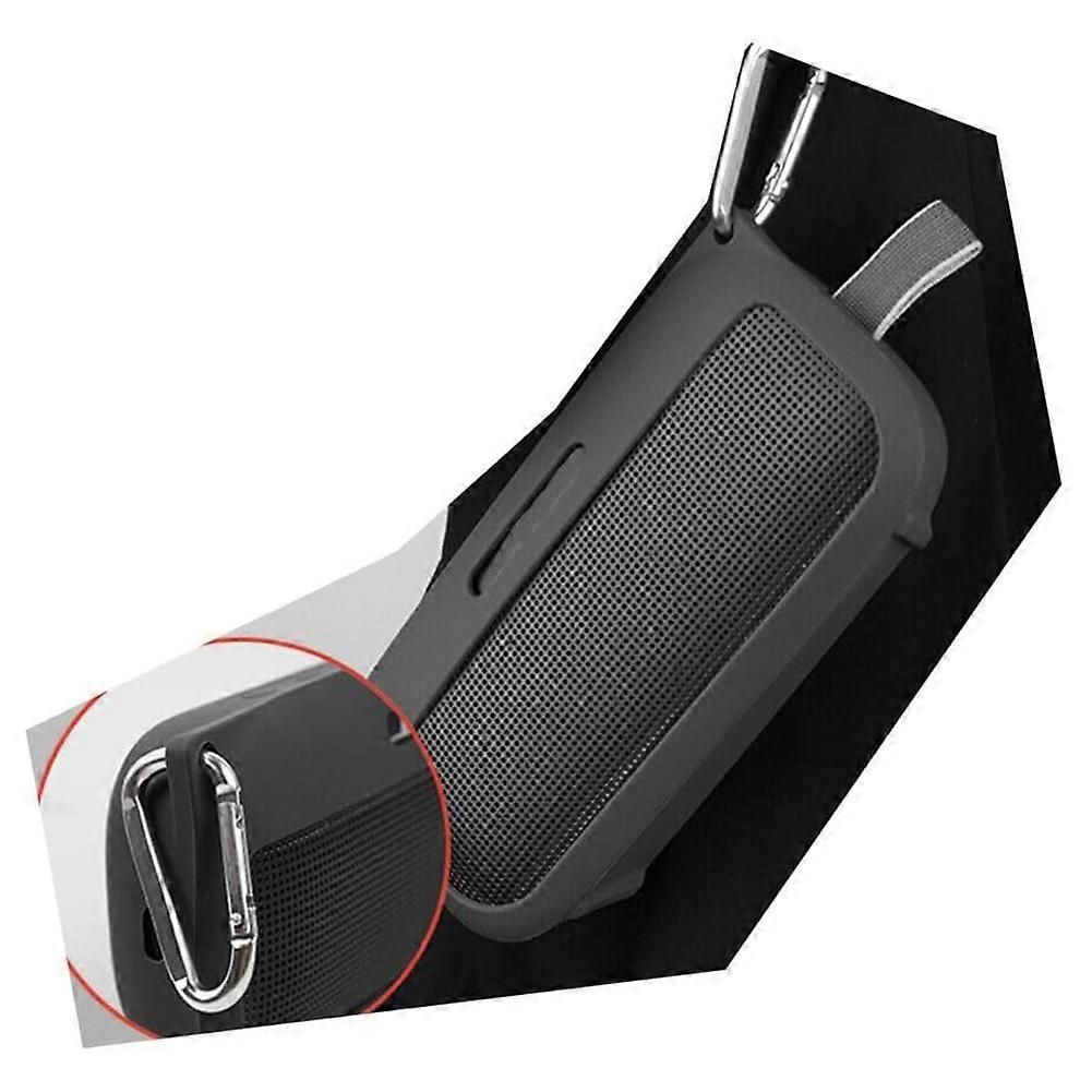 Black Silicone Case Bluetooth Speaker Shockproof and Drop Protection Package for Bose Soundlink Flex Speakers