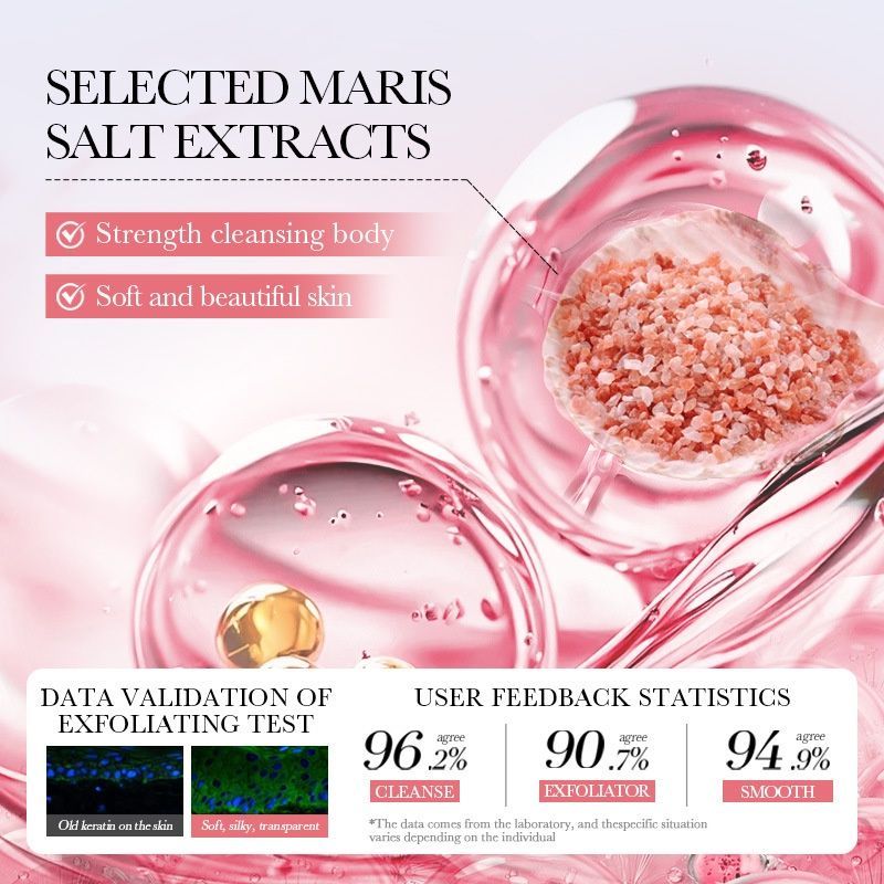 Himalayan Pink Salt Body Scrub for Deep Pore Cleansing -001-SD39170