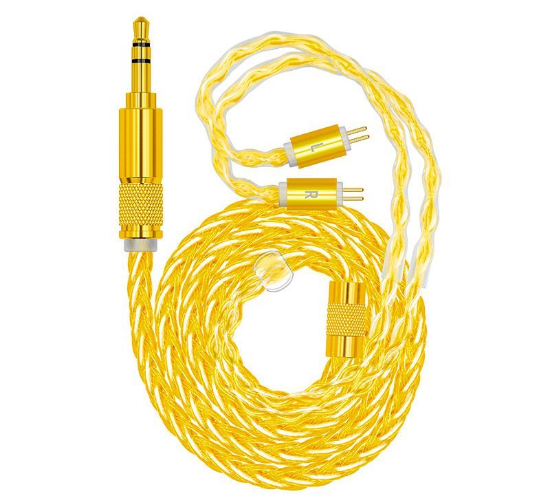 Earphone Cable Headphone Extension Cable Silver Plated Copper Stereo Audio Cord