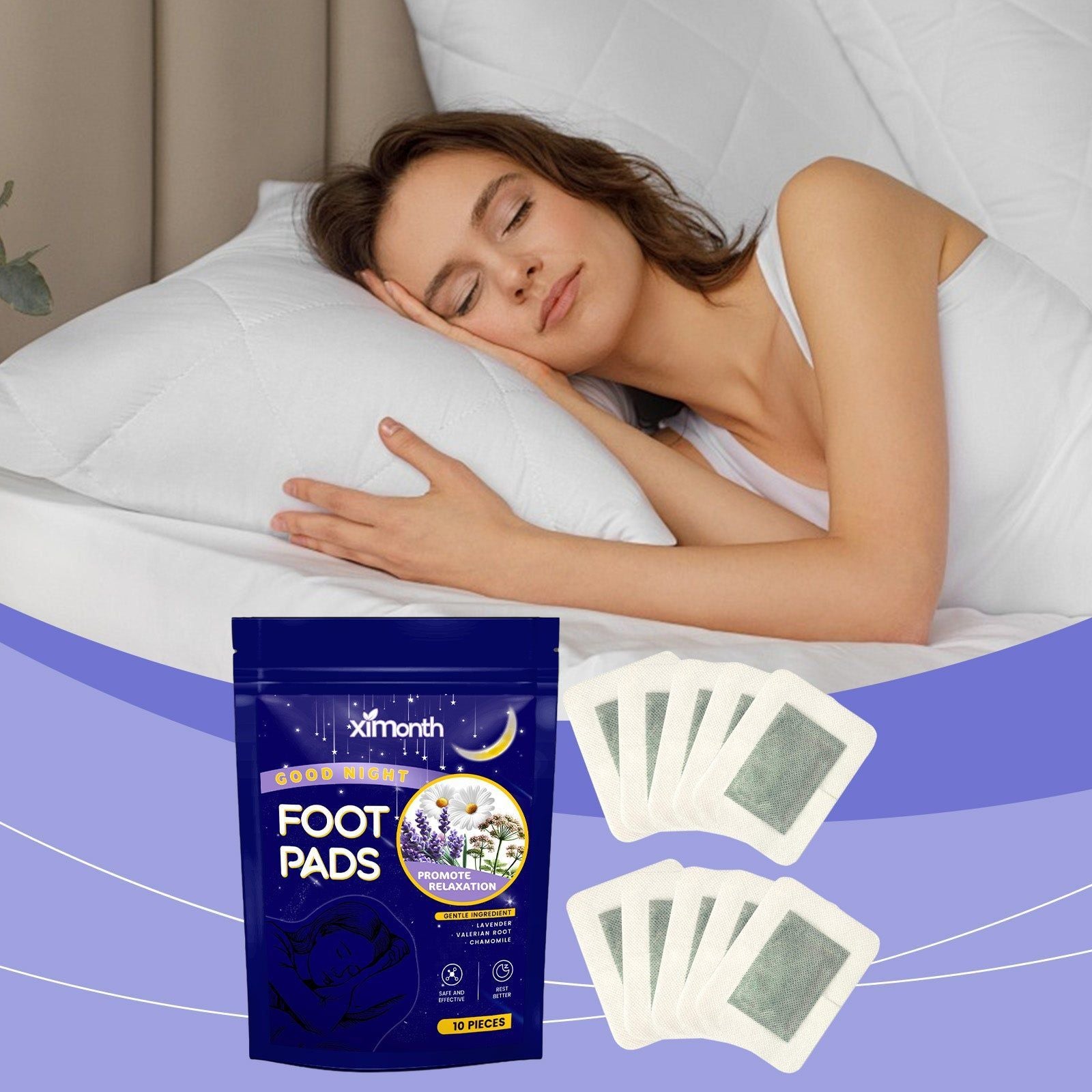 Sleep Care Foot Patch, Natural Body Care for Better Rest, Relaxing Night Sleep ,20pcs