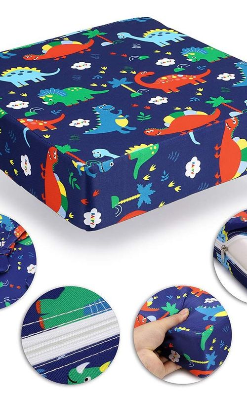 Toddler Booster Cushion Baby Chair Pad Heightening Dining Chair Cushion Cartoon Seat Mat