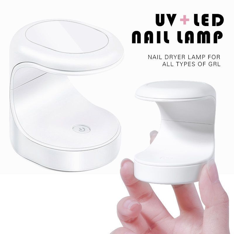 Mini Single Finger Nail Dryers UV LED Lamp for Nails USB Portable Home Use