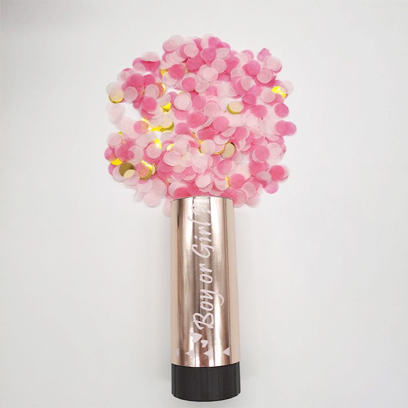 4pcs Gender Reveal Confetti Poppers Gender Reveal Cannons Baby Party Decorations