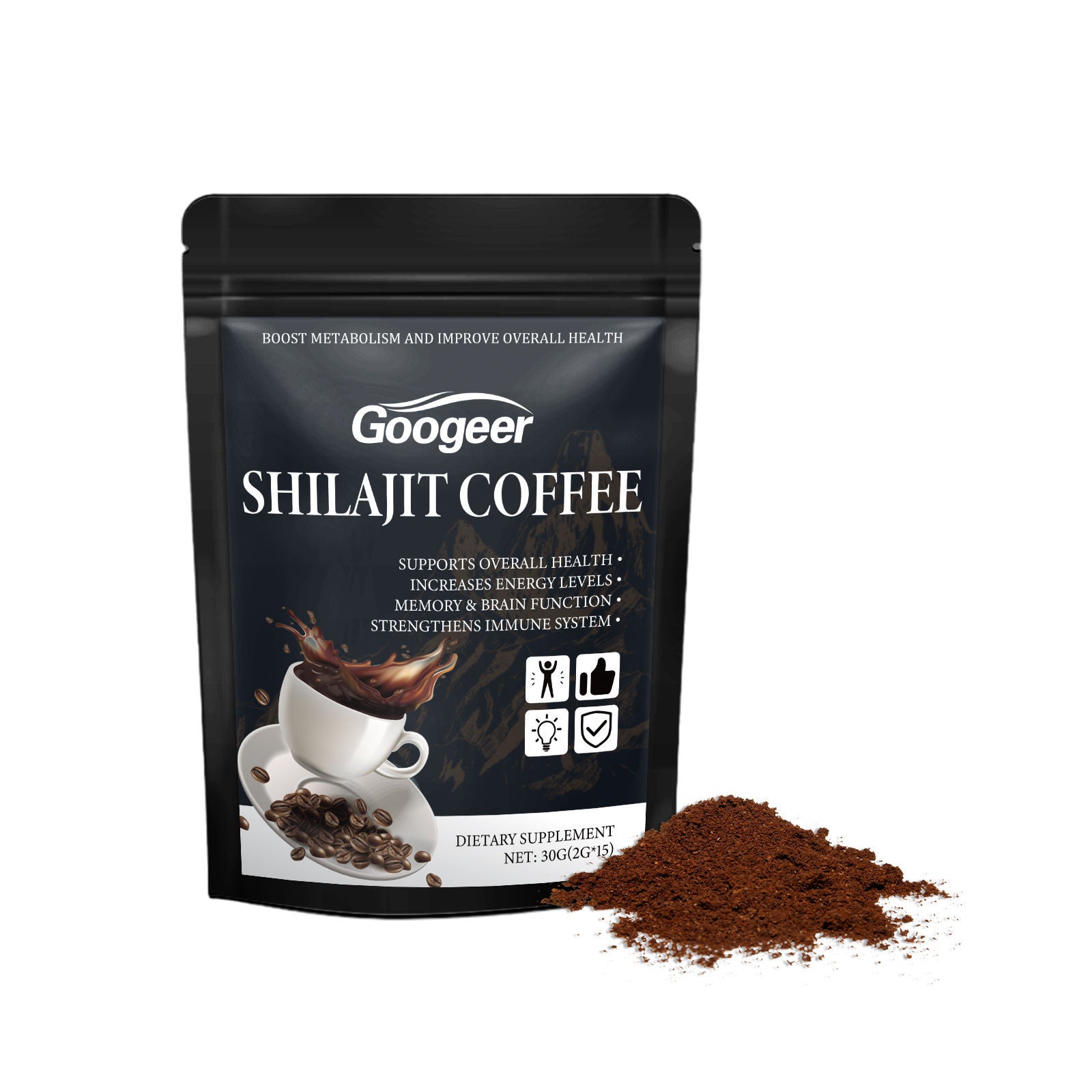 Boost Your Immunity with Delicious Instant Coffee Powder, Low Calories, Easy to Prepare ,30g