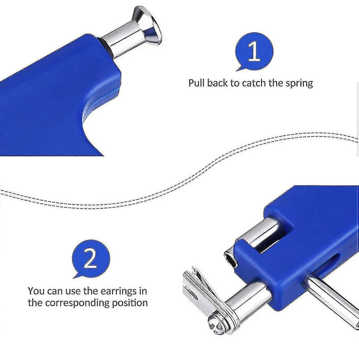 Ear Piercing Gun Set Stainless Steel Body Piercing Tool