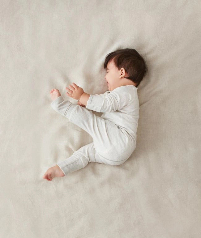 Long Sleeve Romper 0.2 TOG- Grey Marle (0-3M)