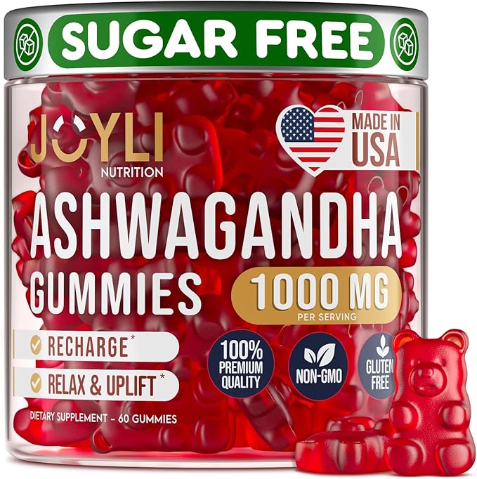 Joyli Nutrition Ashwagandha Gummies for Women & Men 60