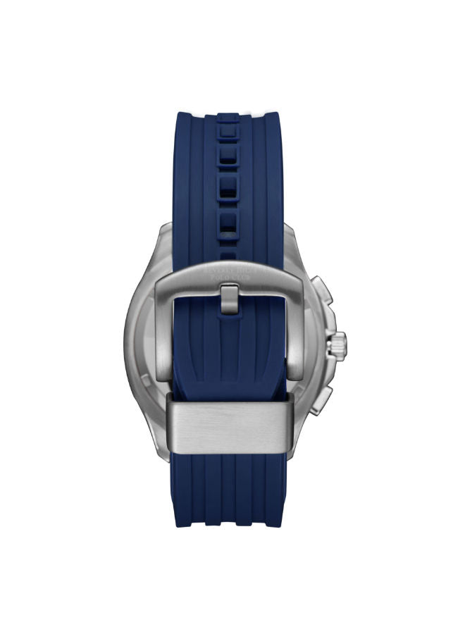 Beverly Hills Polo Club Men’s Blue Dial Multi-Function Silicone Strap Watch, 50M Water Resistant, BP3211X.499