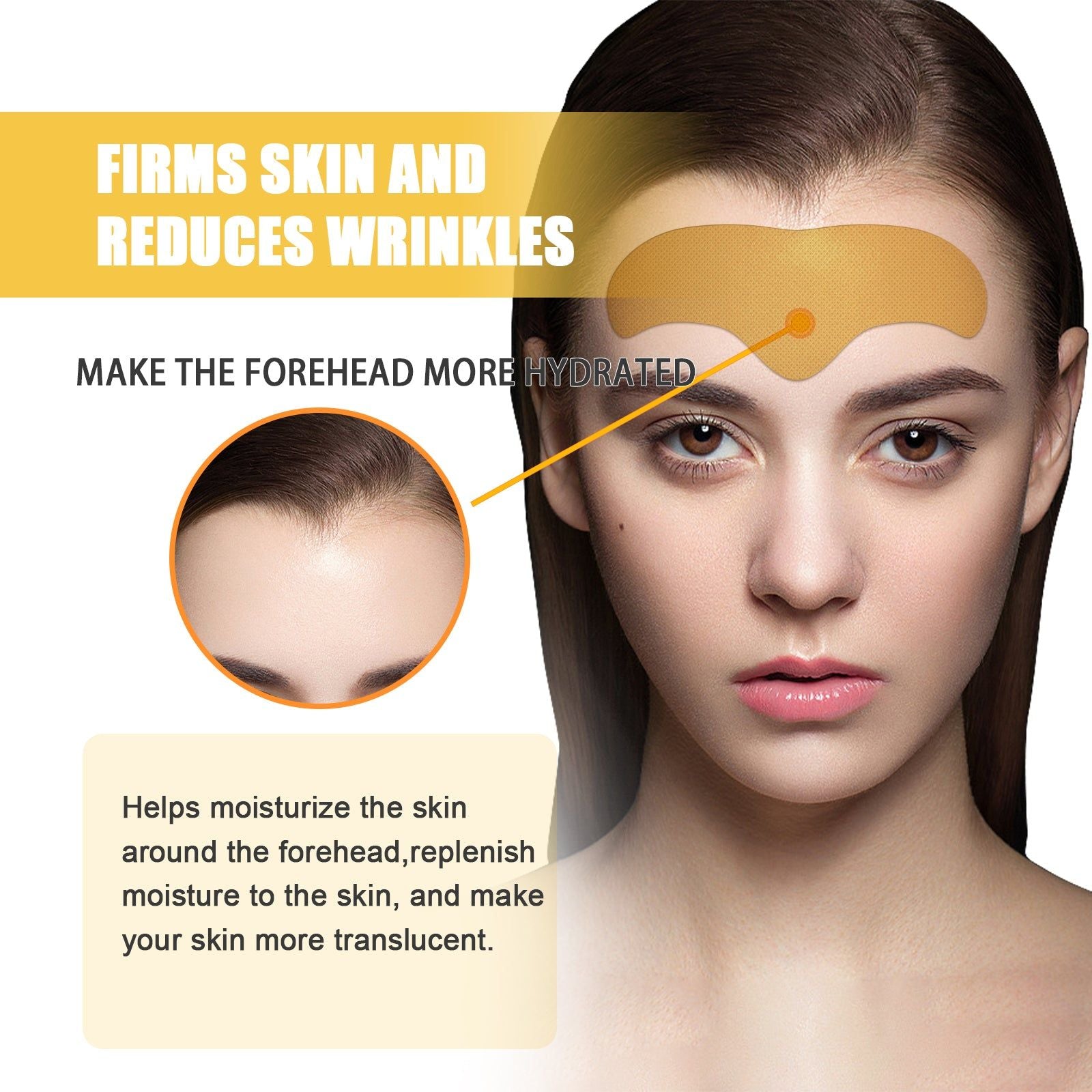 Collagen Forehead Patches, Firming Skin, Reduce Wrinkles, Youthful Glow ,10pieces