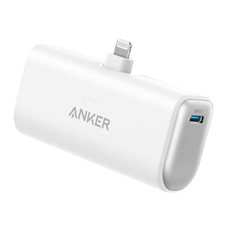 Anker 621 PowerCore 5000mAh Power Bank with Built-In Lightning Connector, 12W, Foldable, Portable Charger