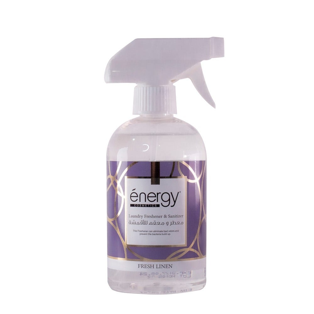 Energy Cosmetics Laundry Freshener & Sanitizer, Fresh Linen, 500ml