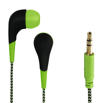 HAMA 135631"Neon" In-Ear Stereo Headphones, green