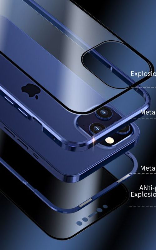 Anti Peep Phone Case Magnetic Full Body Protective Cover For iPhone13 Series