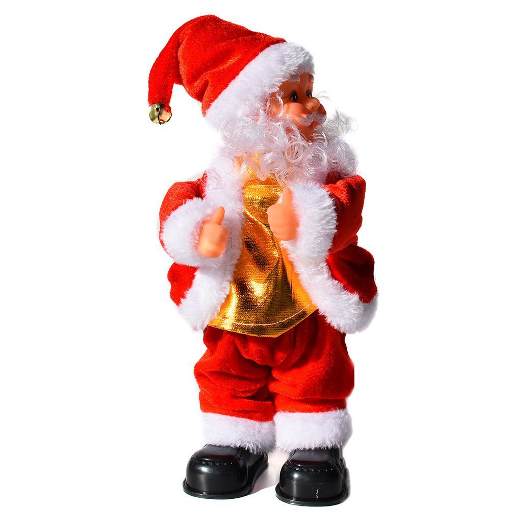 Electric Christmas Santa Claus Toy Hip Shaking Dancing Xmas Santa Dolls Kids Gift