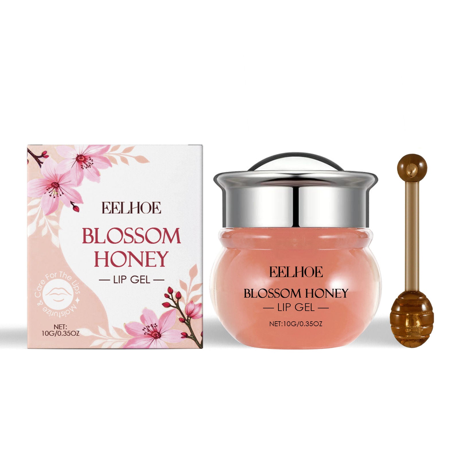 Brighten Your Lips with Cherry Blossom Sleep Gel, Moisturizing Lip Care, Natural Glow ,1set