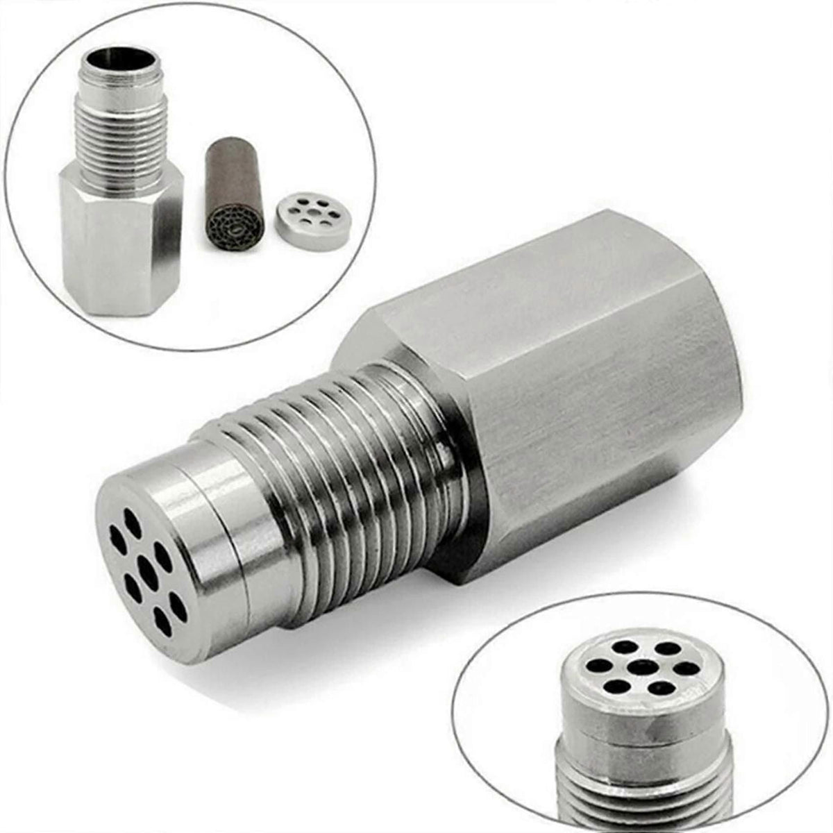 M18x1.5 O2 Oxygen Sensor Spacer Adapter with Filter for CEL Fix
