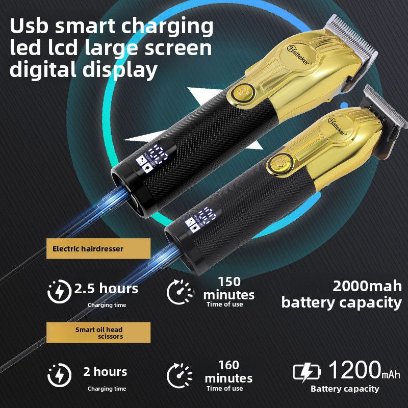 Dual Electric Hair Clipper Set USB Rechargeable