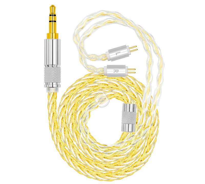 Earphone Cable Headphone Extension Cable Silver Plated Copper Stereo Audio Cord