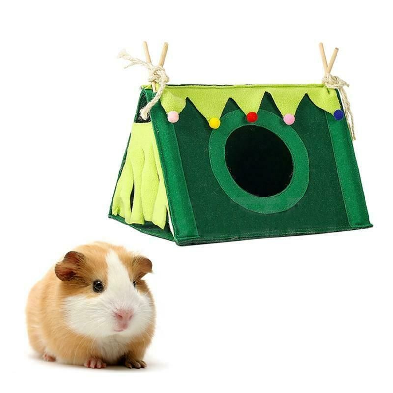 Small Pet Nest Rabbit Felt Tent Hamster Hideout House Guinea Pig Cage Chinchillas Bed Animal Tunnel