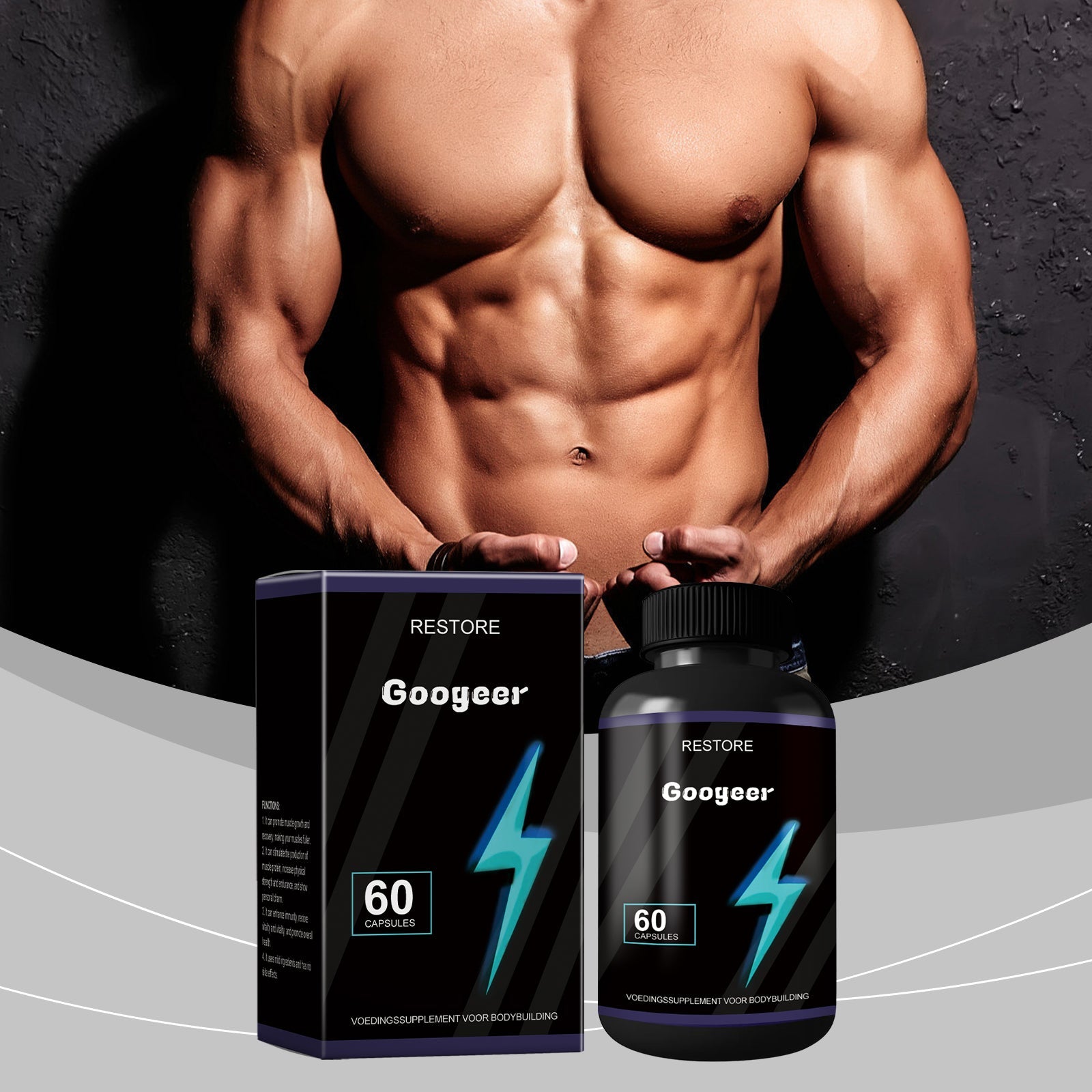 Boost Muscle Recovery with Top Body Care Supplement, Supports Immune & Endurance ,60 capsules