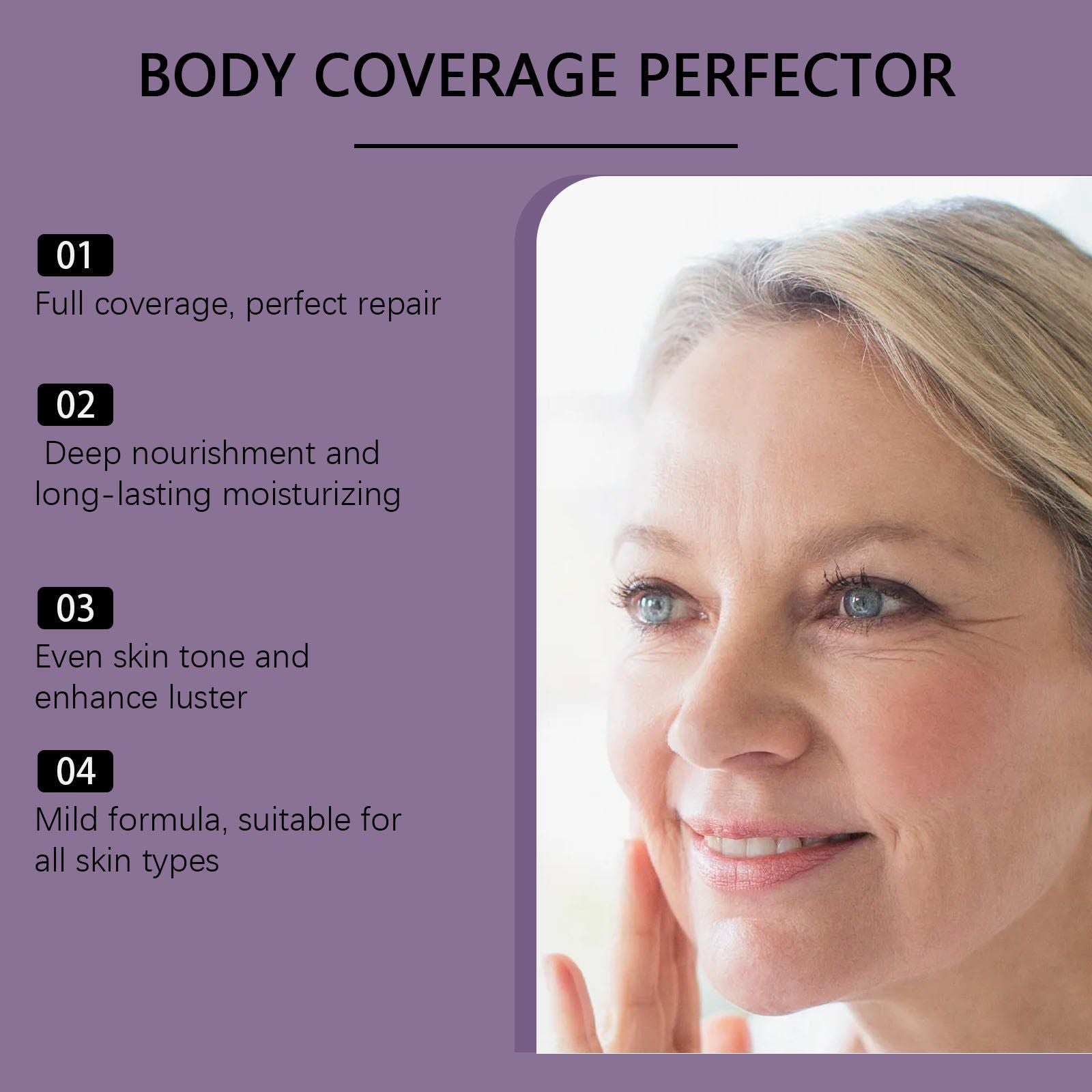 Dark Skin Daily Concealer, Long-Lasting Blemish Cover, Moisturizing, Flawless Finish ,74g