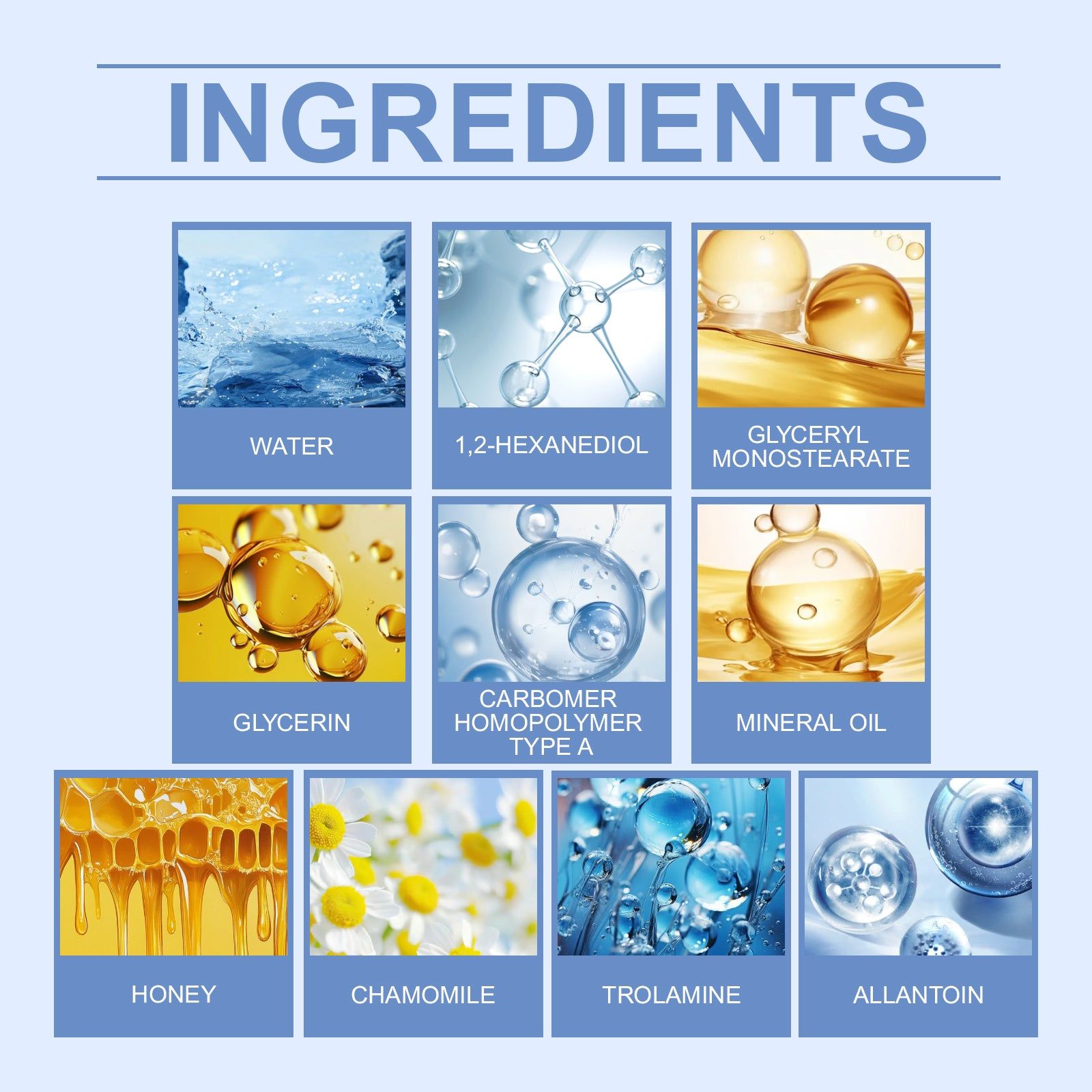 Body Skin Care Cream, Nourishing, Gentle, Moisturizing, Elasticity, Natural Honey, Chamomile ,20g