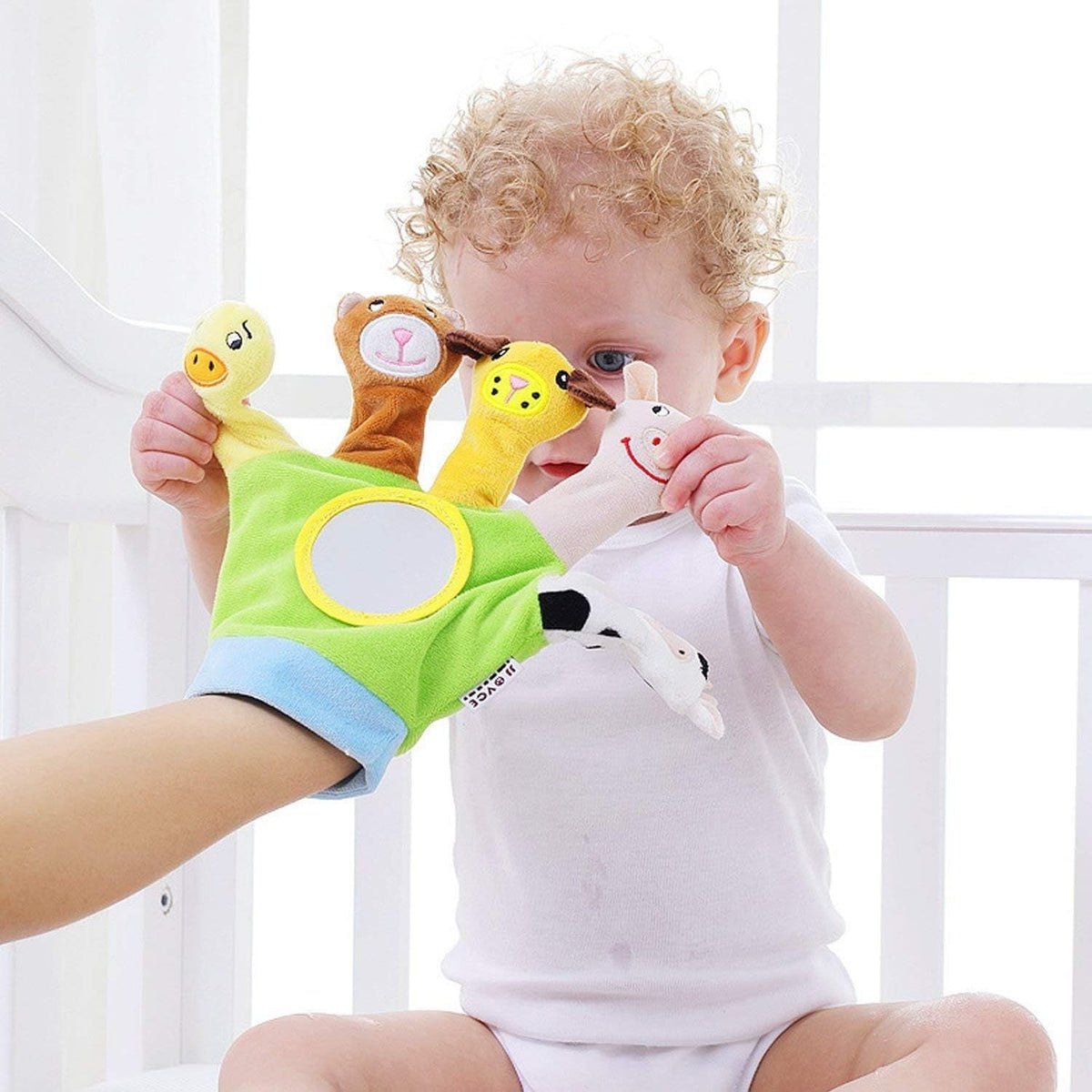Educational Puppets Toy Glove Cartoon Animal Finger Baby Soft Dolls Toys