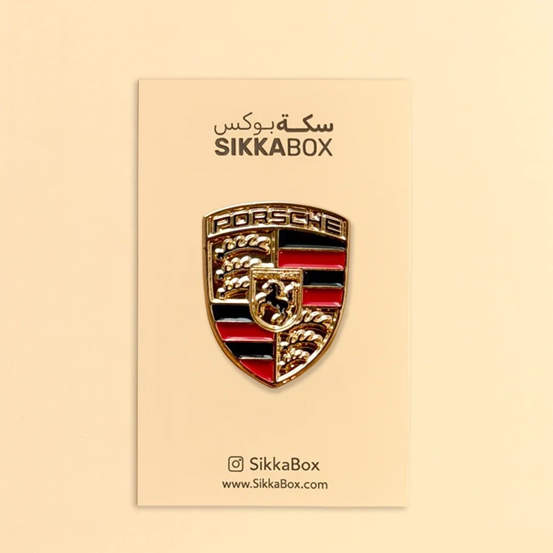 Porsche Emblem Metal Sticker