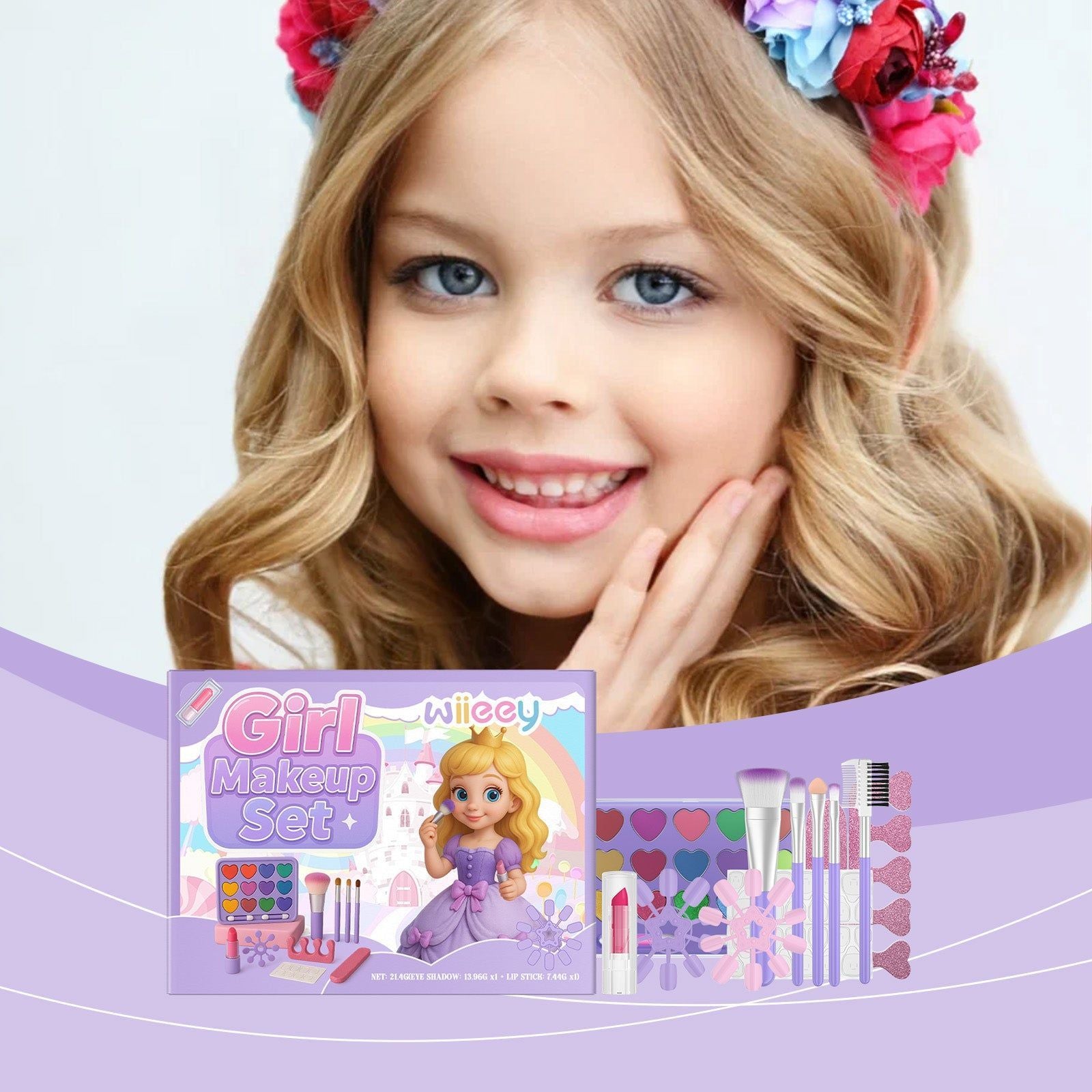 Children's Makeup Gift Box, Dreamy Colorful Set, Safe Non-Toxic, Perfect for Kids ,1set