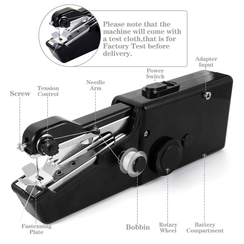 Portable Handheld Sewing Machine Mini Electric Handheld Household Sewing Tool