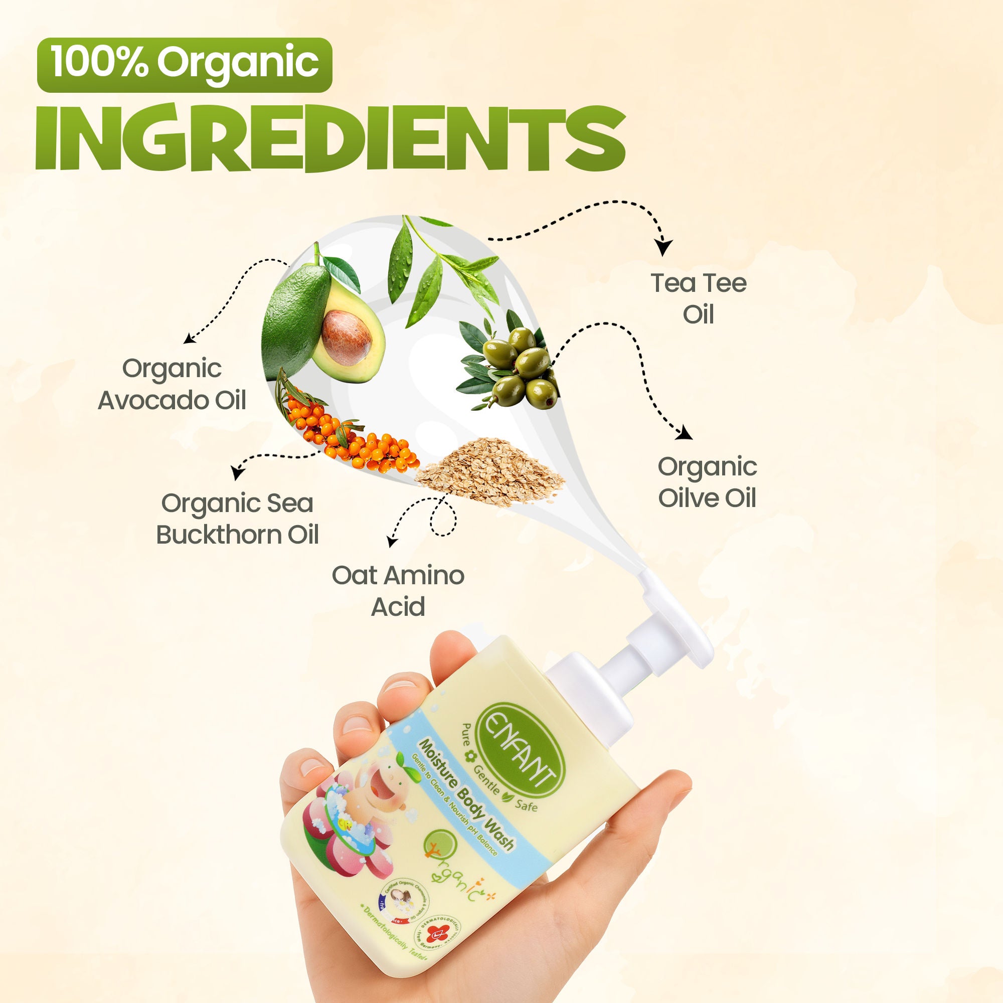 ENFANT Organic Plus Moisture Body Wash 300ml