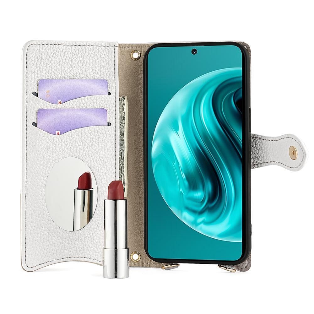 Litchi Leather Case For Huawei nova 12i / Enjoy 70 Pro
