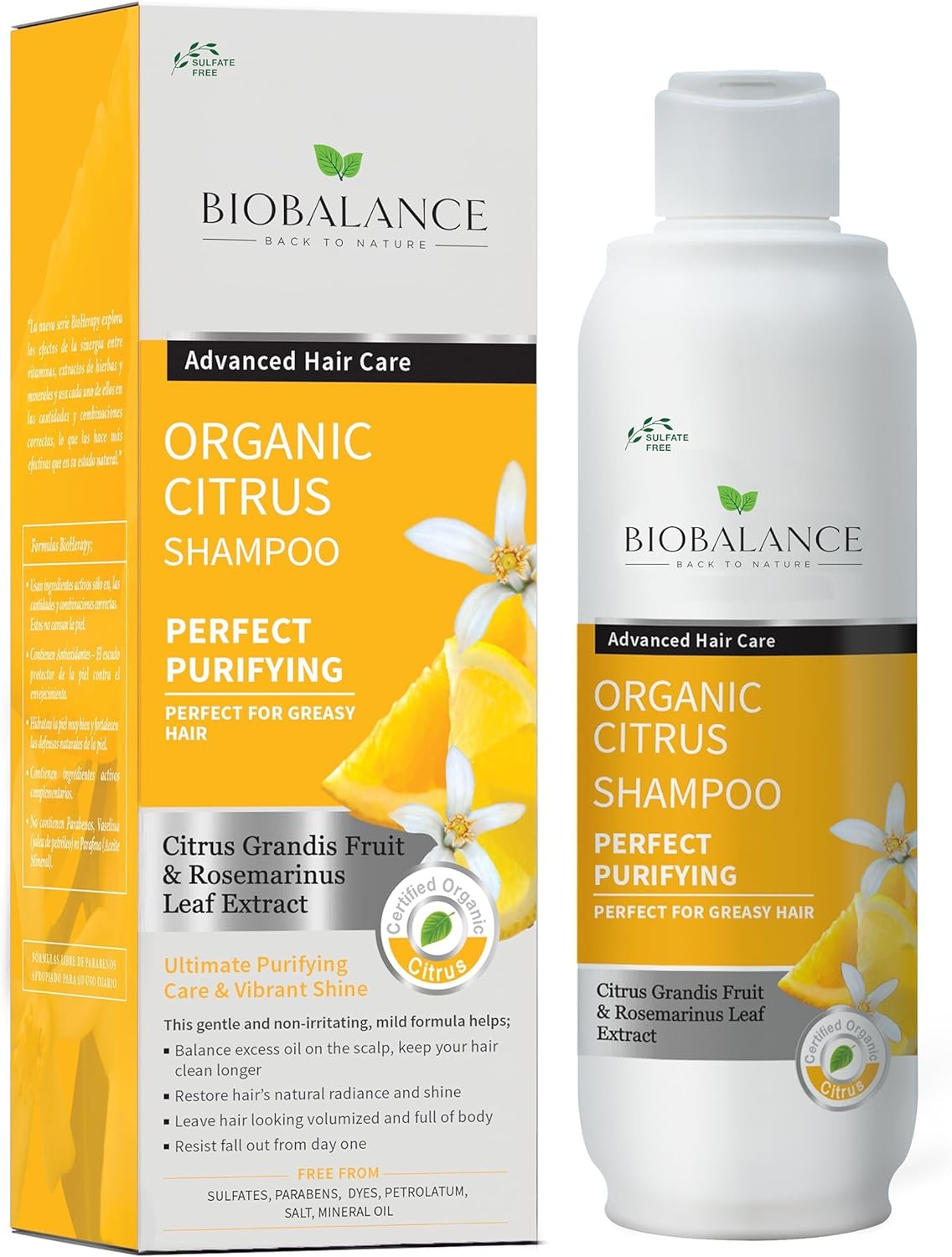 شامبو Biobalance Org Citrus للشعر الدهني 330 مل