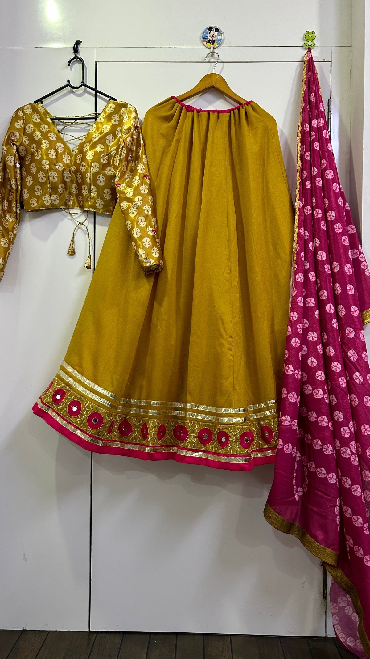 Fab Zone Designer Navratri Special Lehenga Choli With Thread & Real Mirror Work
