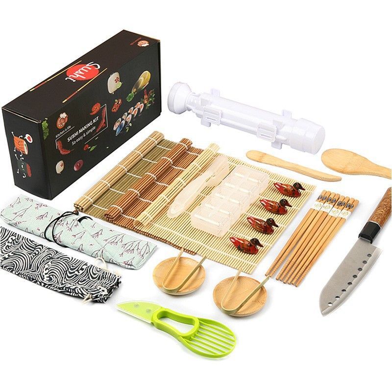 24Pcs Sushi Making Kit All In One Bazooka Roller Set For Beginners Professionals