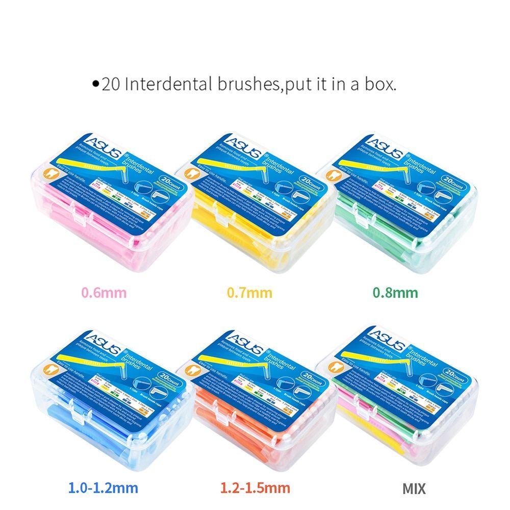 L Shape Interdental Brush Orthodontic Toothbrush Kit Oral Hygiene Dental Flosser Cleaning Tool