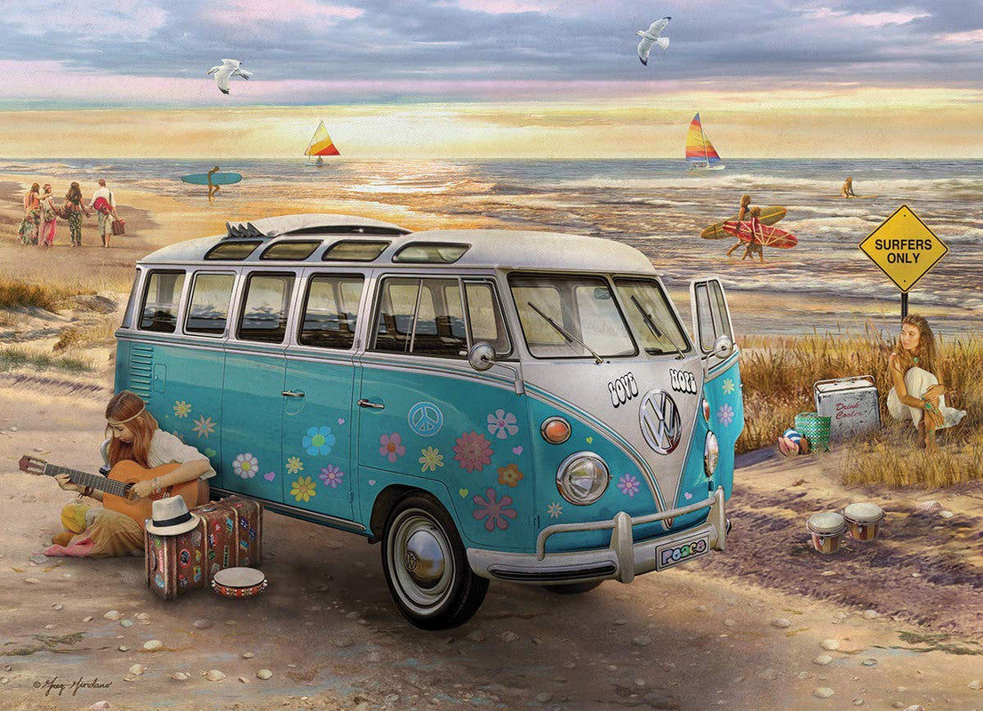 The Love & Hope Vw Bus 1000 Pieces Puzzle