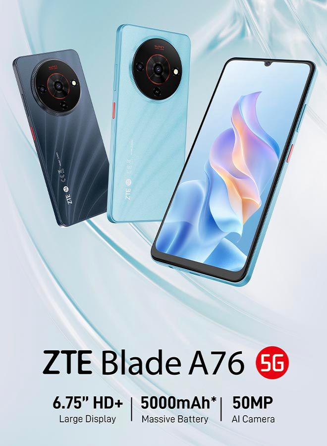 ZTE Blade A76 5G Dual SIM Black 6GB+6GB RAM 128GB 5G