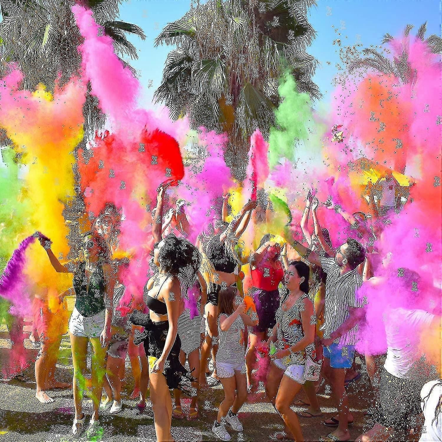 Kryc Festofcolor 14 Packets, 50g Each, 7 Brilliant Color Holi Powder, Powder For Photograpy, Color Party, Holi Event, Birthday Party, Rainbow Party, X zxin