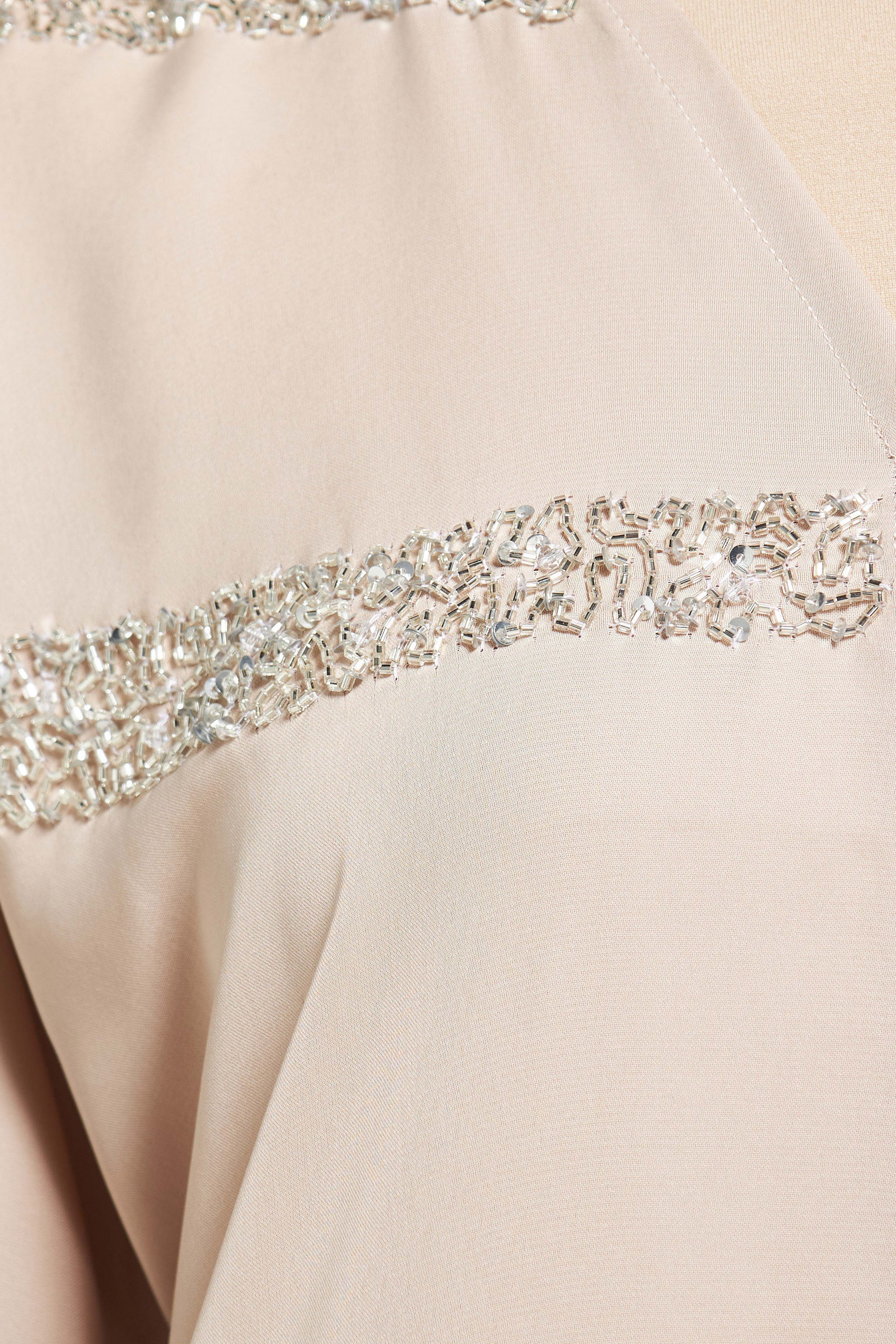 MOiSTREET Embellished Abaya with Sheila