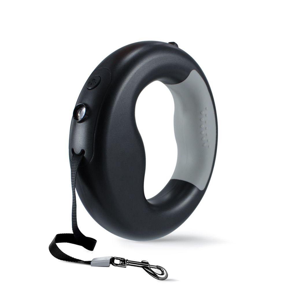 Retractable Wearable Dog Leash With Ultra Bright LED Light Cool Luminous Pet Leash